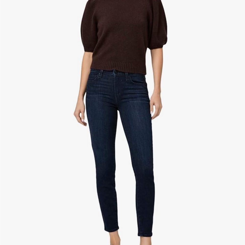 PAIGE verdugo ankle black skinny stretch  denim Jeans made in USA size 28